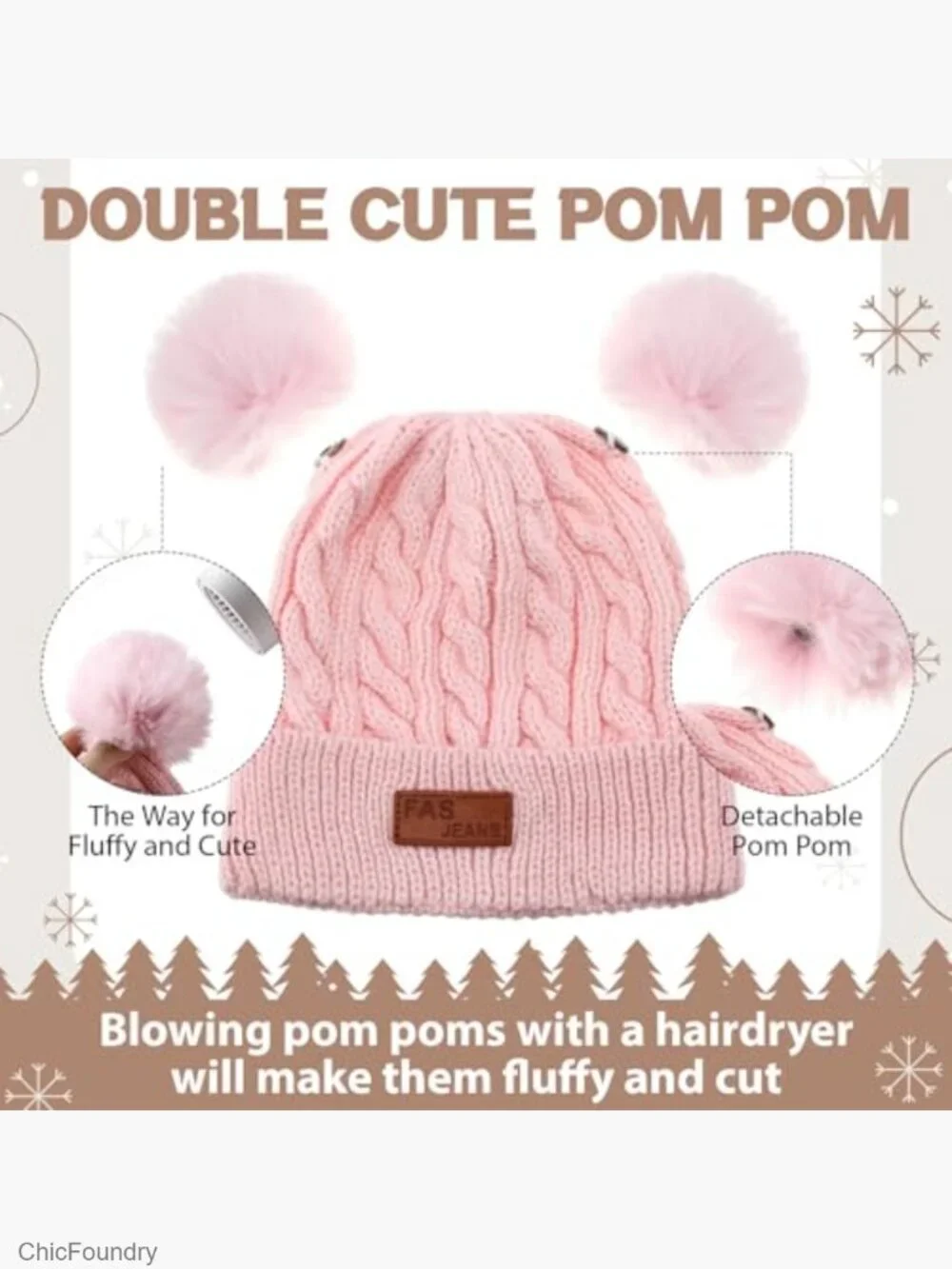 2-Piece Kids Winter Hat Scarf Gloves Set Toddler Knit Set